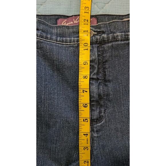 Gloria Vanderbilt Amanda Straight Leg Women's size 16 Short Dark Wash Blue Jeans - Picture 9 of 11